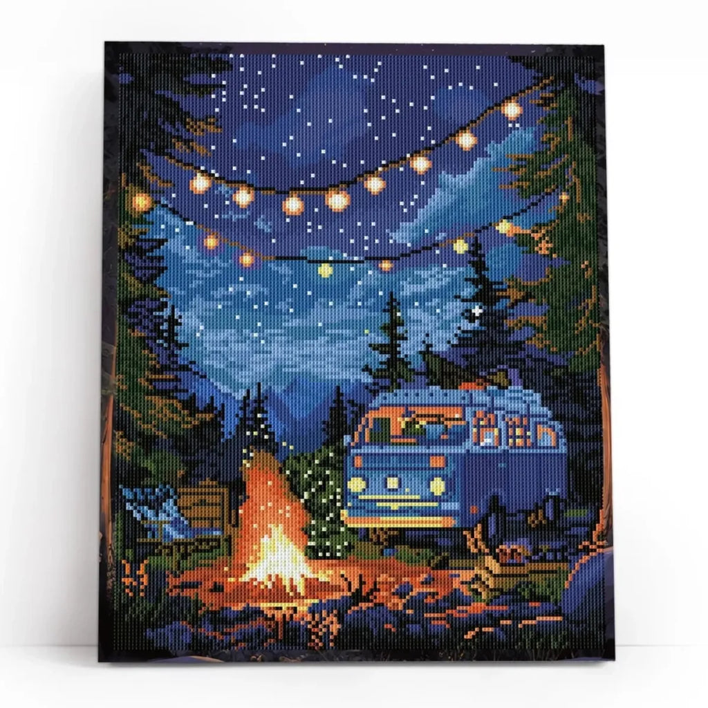 Firelight and Starlight 5D Diamond Painting, 40×50 cm