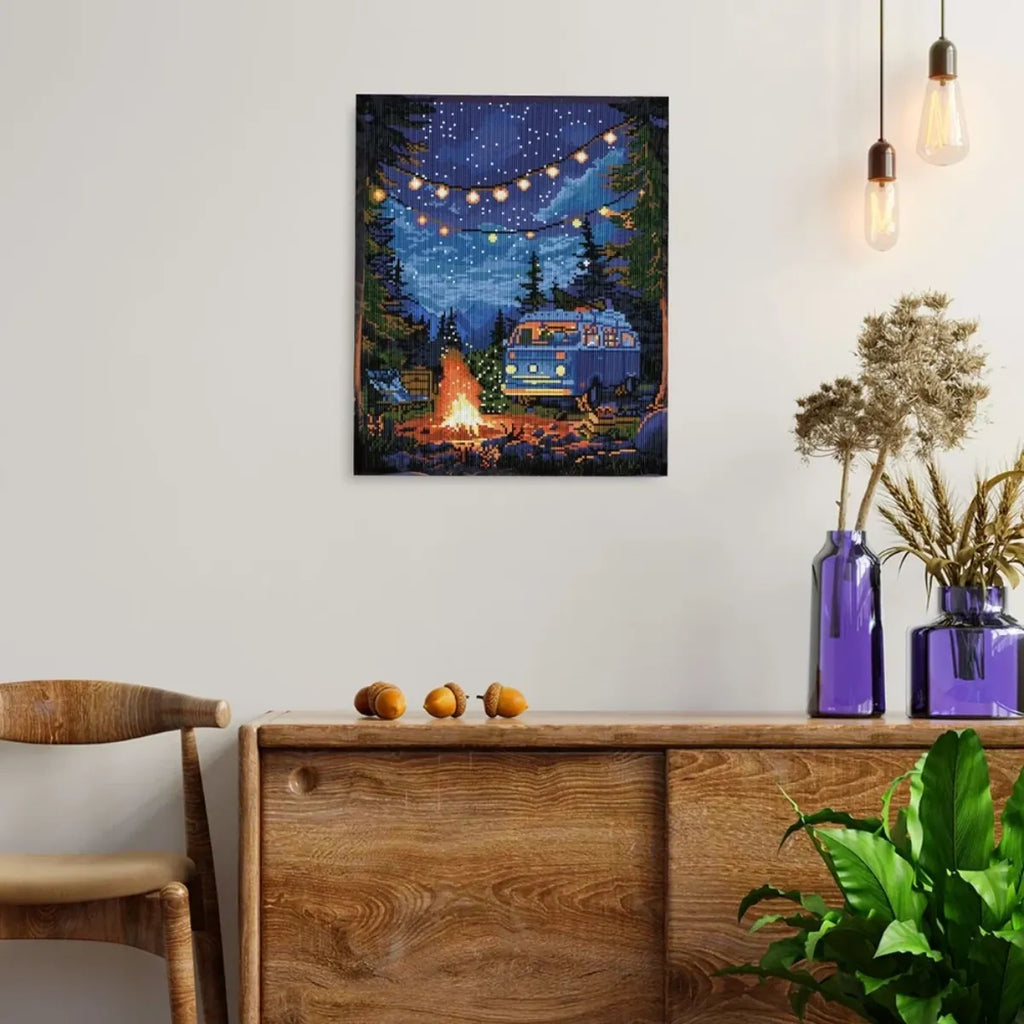 Firelight and Starlight 5D Diamond Painting, 40×50 cm