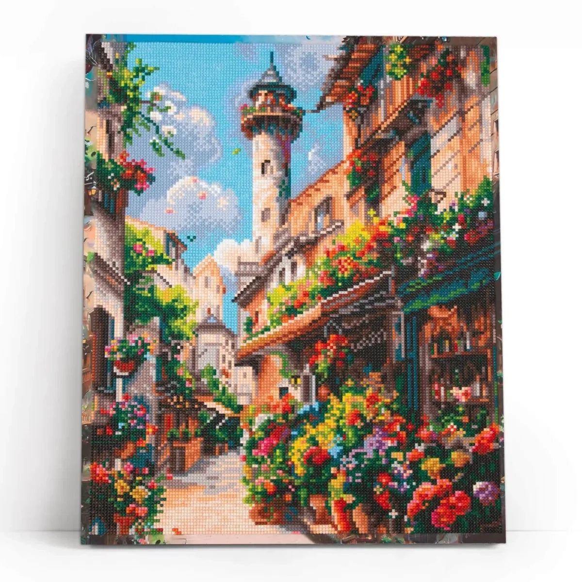 Blooming Street 5D Diamond Painting, 40×50 cm