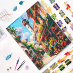 Blooming Street 5D Diamond Painting, 40×50 cm