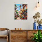 Blooming Street 5D Diamond Painting, 40×50 cm