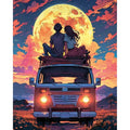 Under the Full Moon 5D Diamond Painting, 40×50 cm