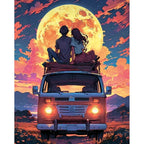 Under the Full Moon 5D Diamond Painting, 40×50 cm