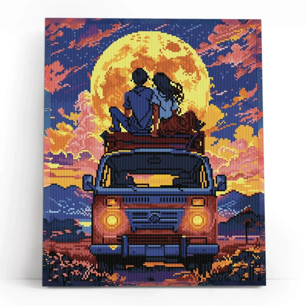 Under the Full Moon 5D Diamond Painting, 40×50 cm