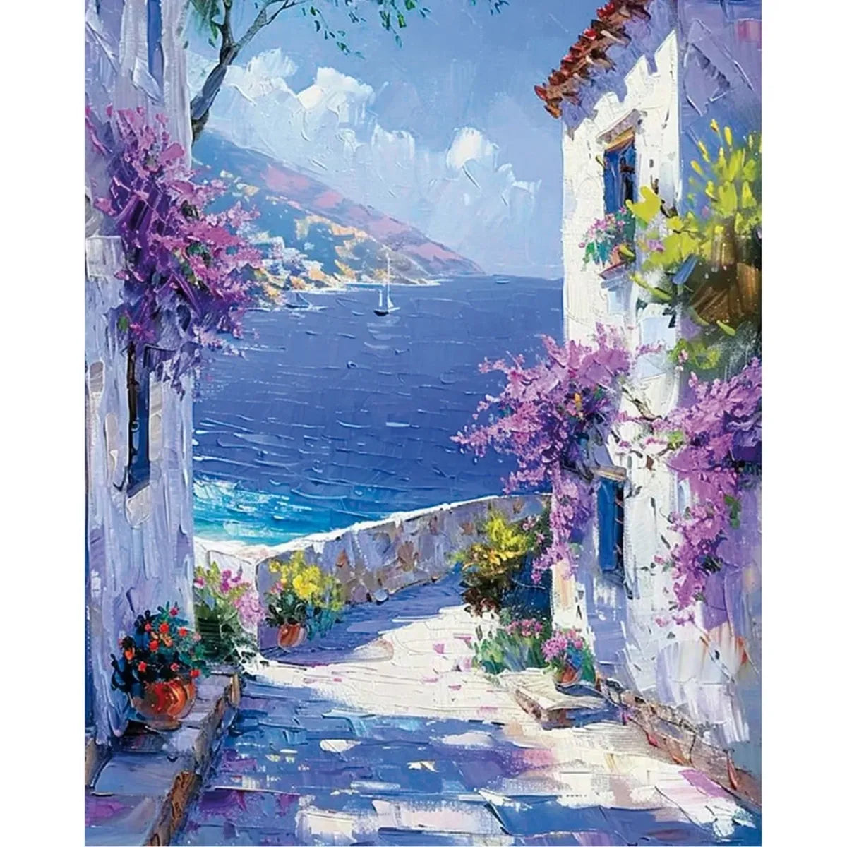 Mediterranean Dream 5D Diamond Painting, 40×50 cm