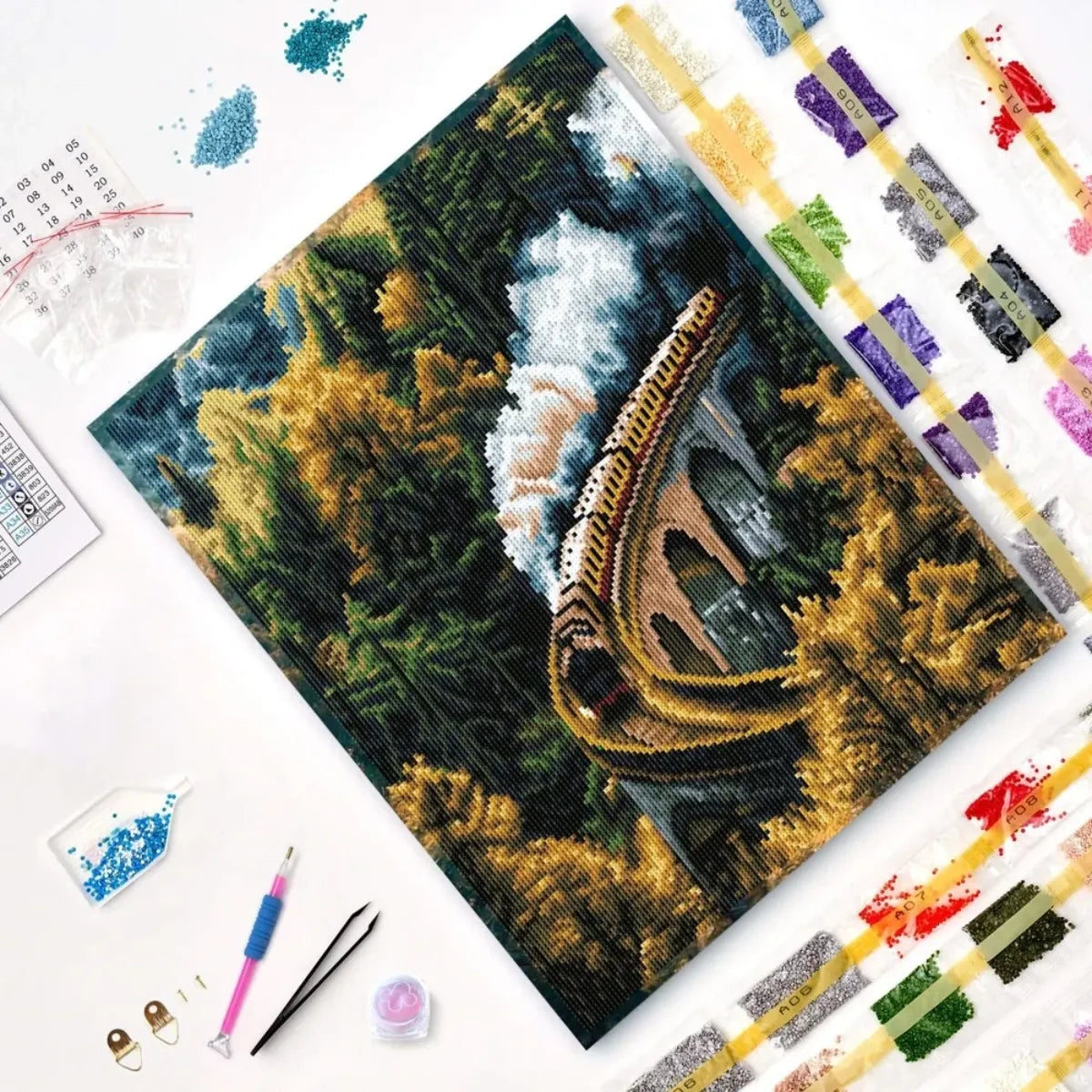 Autumn Express 5D Diamond Painting, 40×50 cm
