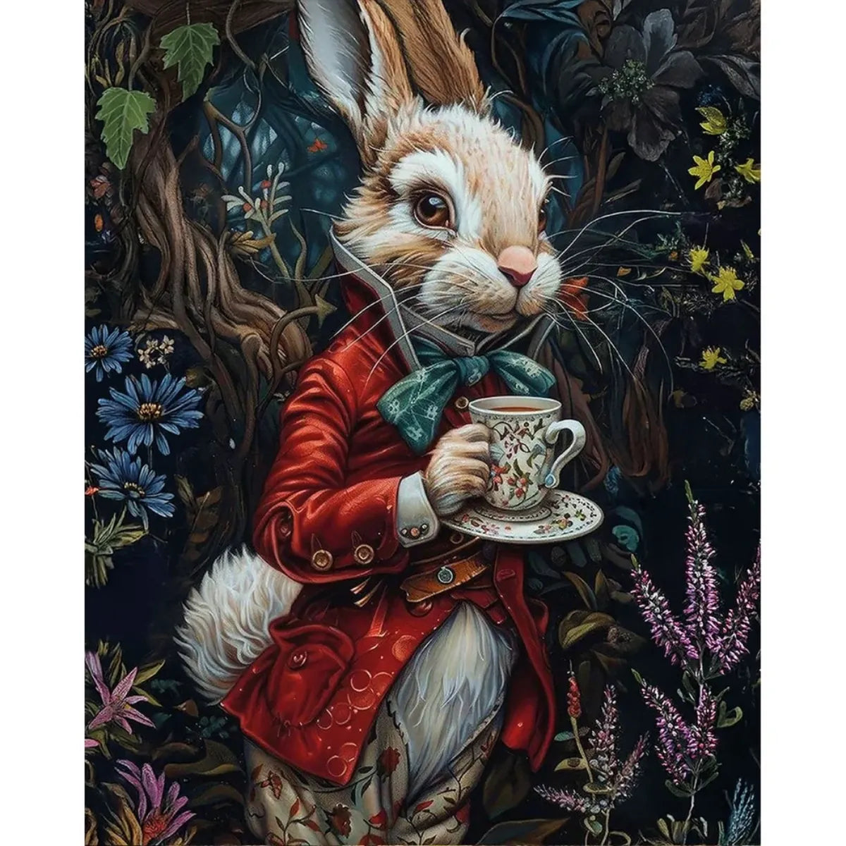 Rabbit in Wonderland 5D Diamond Painting, 40×50 cm
