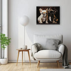 Bulldog Buddies 5D Diamond Painting, 40×50 cm