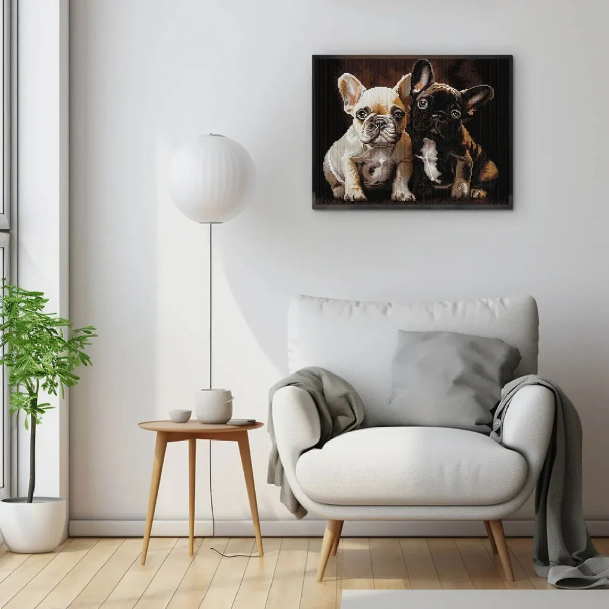Bulldog Buddies 5D Diamond Painting, 40×50 cm