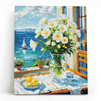 Seaside Window 5D Diamond Painting, 40×50 cm