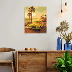 Vintage Summer Diamond Painting Kit 5D Full Drill Round 40x50cm