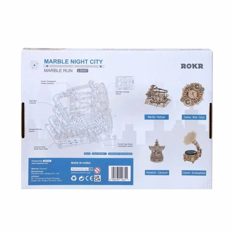 Marble Night City Marble Run 3D Wooden Puzzle