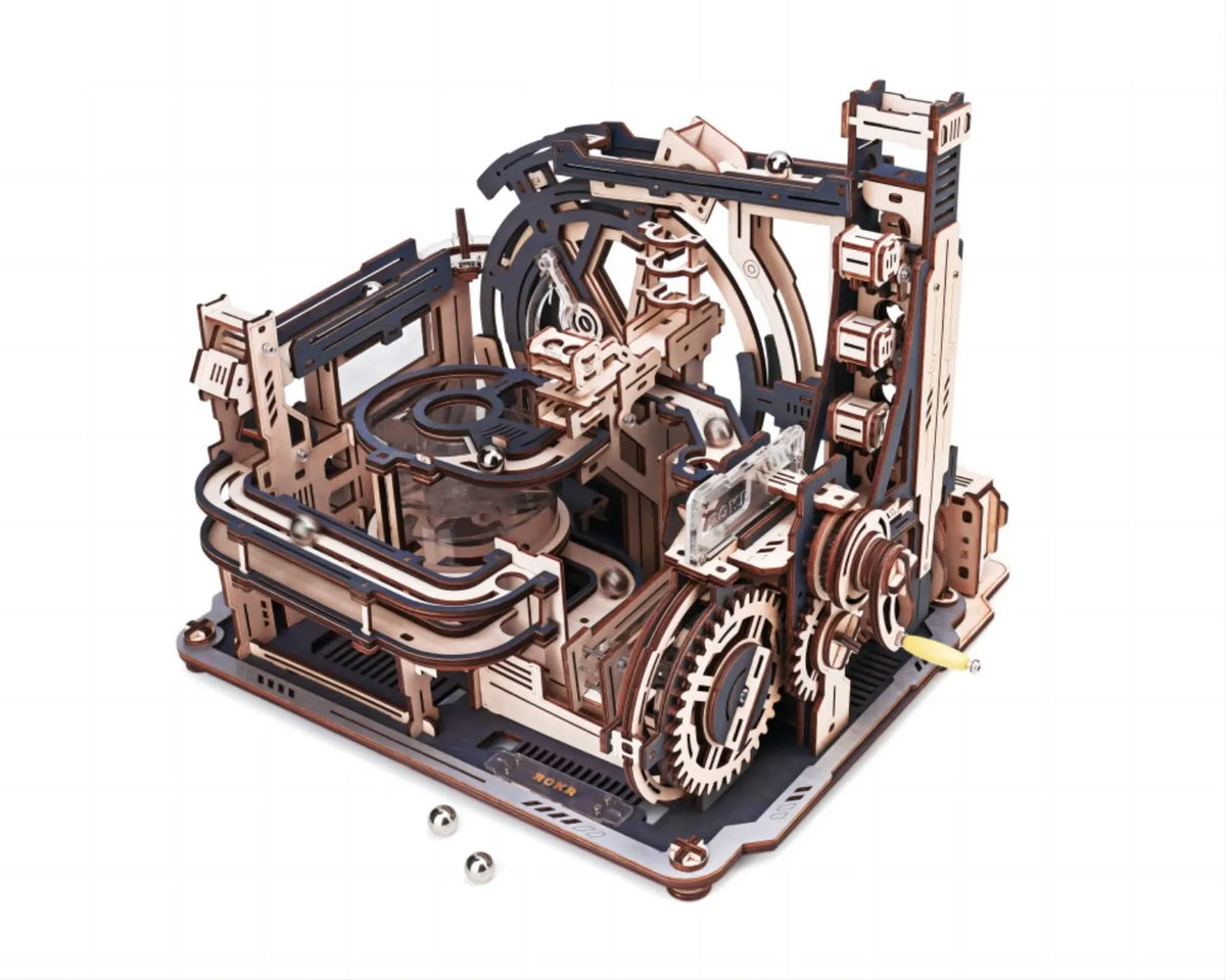 Marble Spaceport Marble Run 3D Wooden Puzzle