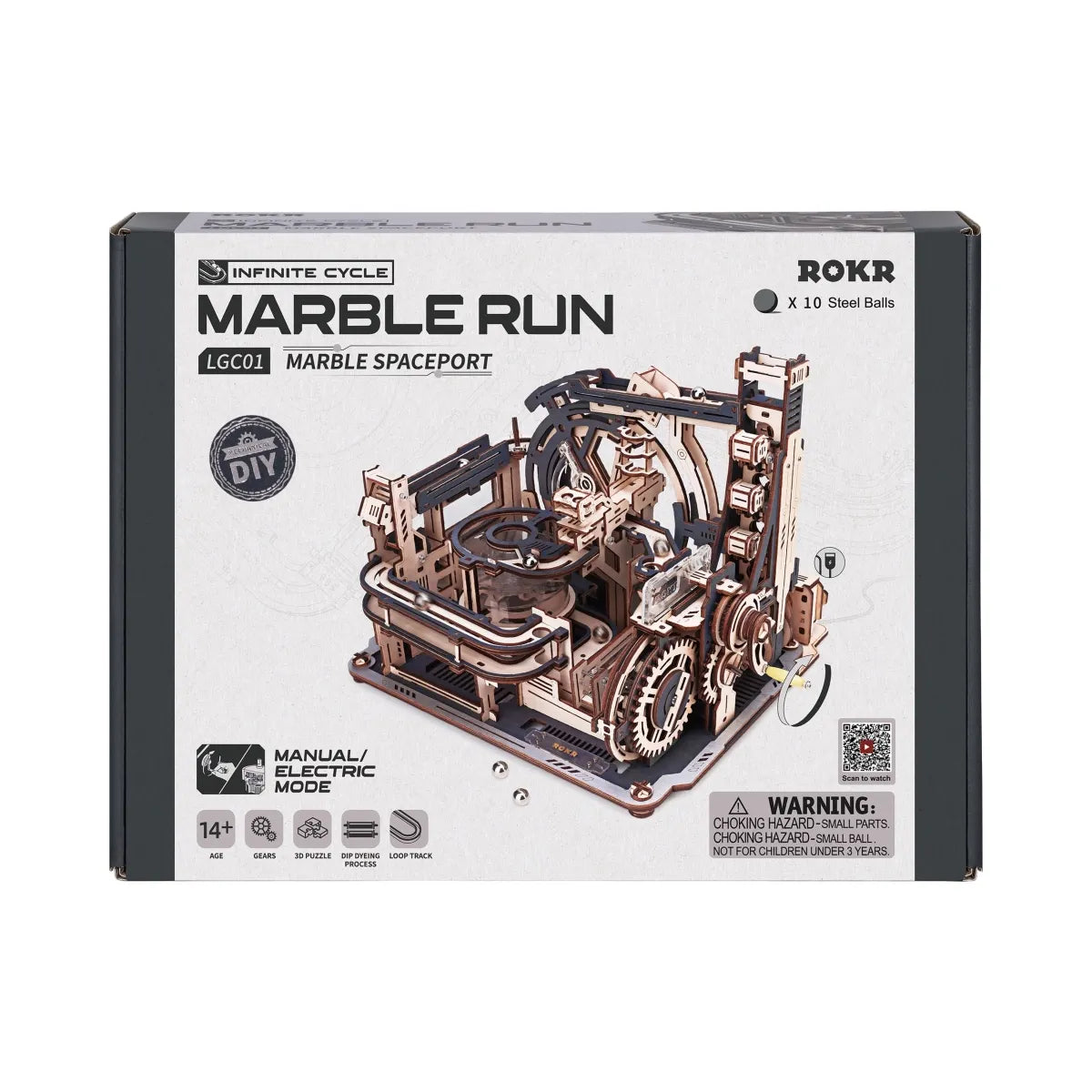 Marble Spaceport Marble Run 3D Wooden Puzzle