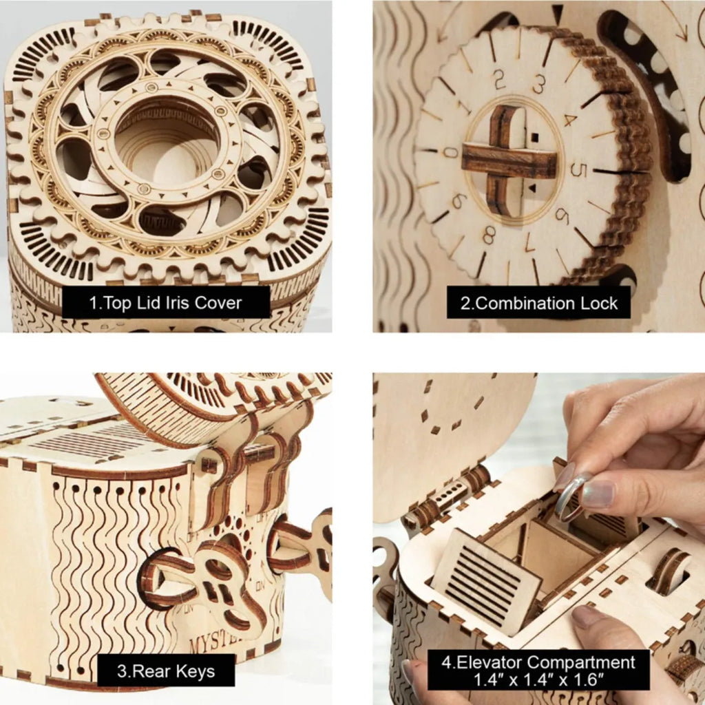 Treasure Box Mechanical 3D Wooden Puzzle