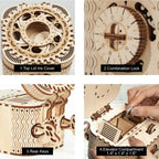Treasure Box Mechanical 3D Wooden Puzzle