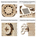 Treasure Box Mechanical 3D Wooden Puzzle