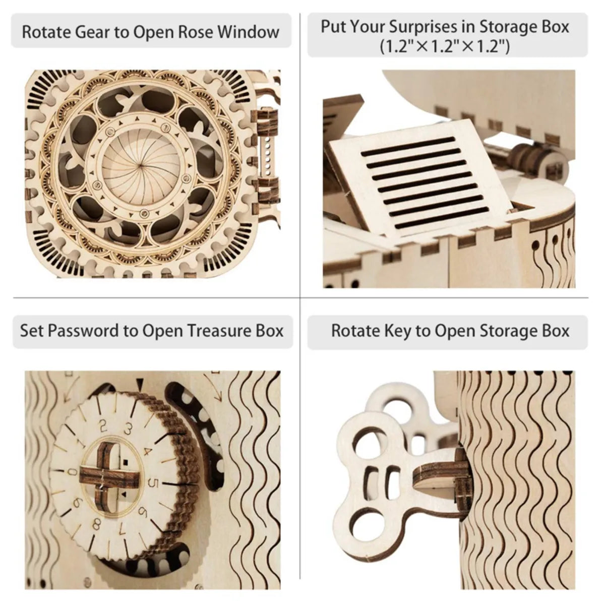 Treasure Box Mechanical 3D Wooden Puzzle