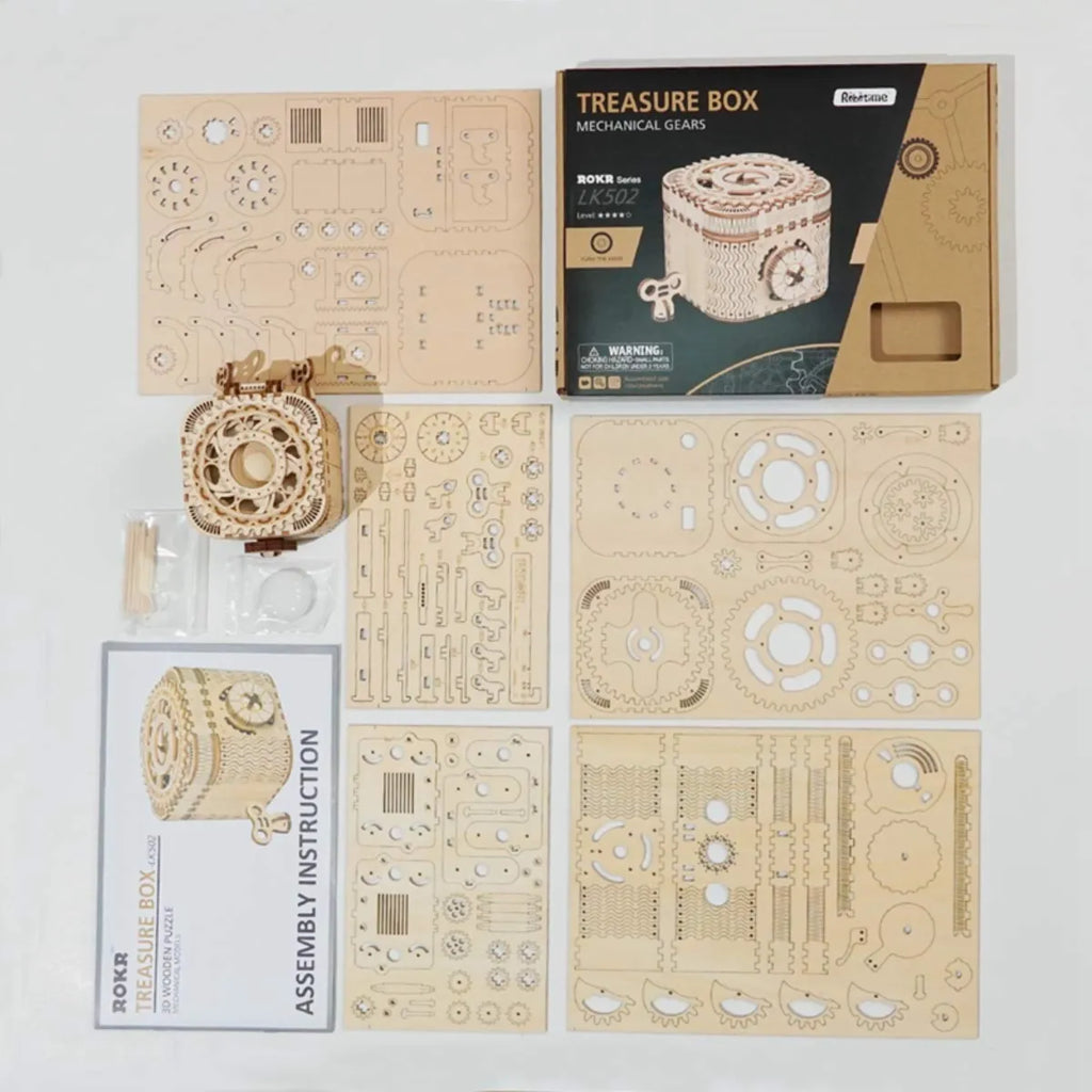 Treasure Box Mechanical 3D Wooden Puzzle