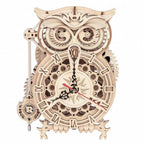 Owl Clock Mechanical 3D Wooden Puzzle