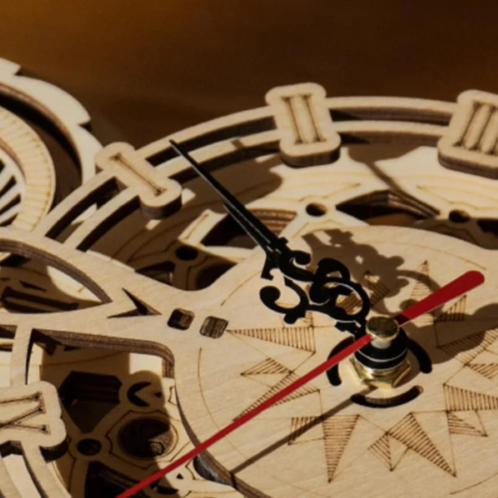 Owl Clock Mechanical 3D Wooden Puzzle