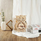 Owl Clock Mechanical 3D Wooden Puzzle