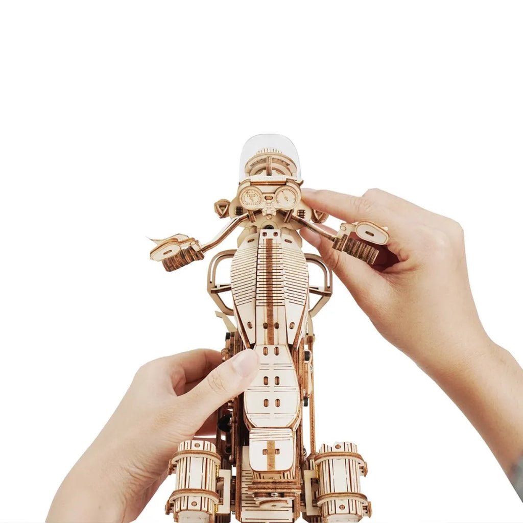 Cruiser Motorcycle Mechanical 3D Wooden Puzzle