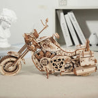 Cruiser Motorcycle Mechanical 3D Wooden Puzzle