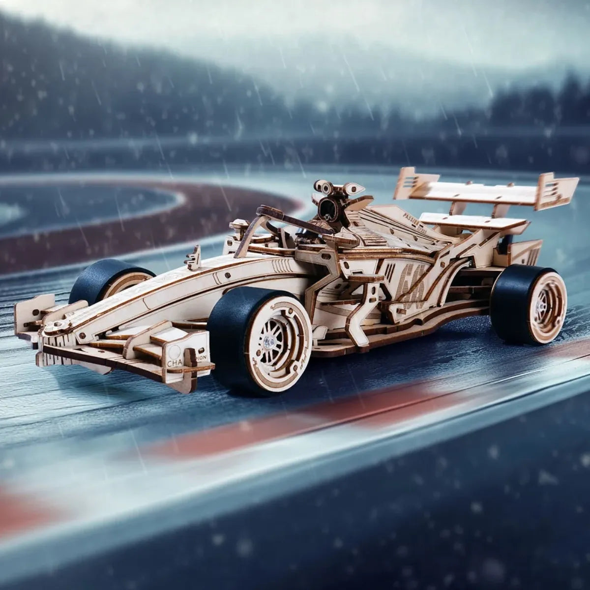 Racing Car Mechanical 3D Wooden Puzzle