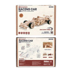 Racing Car Mechanical 3D Wooden Puzzle
