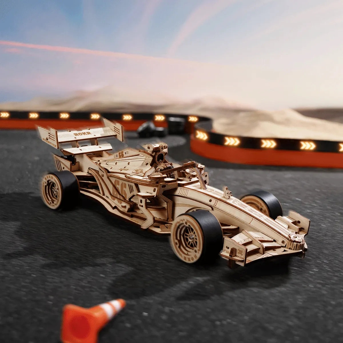 Racing Car Mechanical 3D Wooden Puzzle