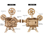 Vitascope Movie Projector Mechanical 3D Wooden Puzzle