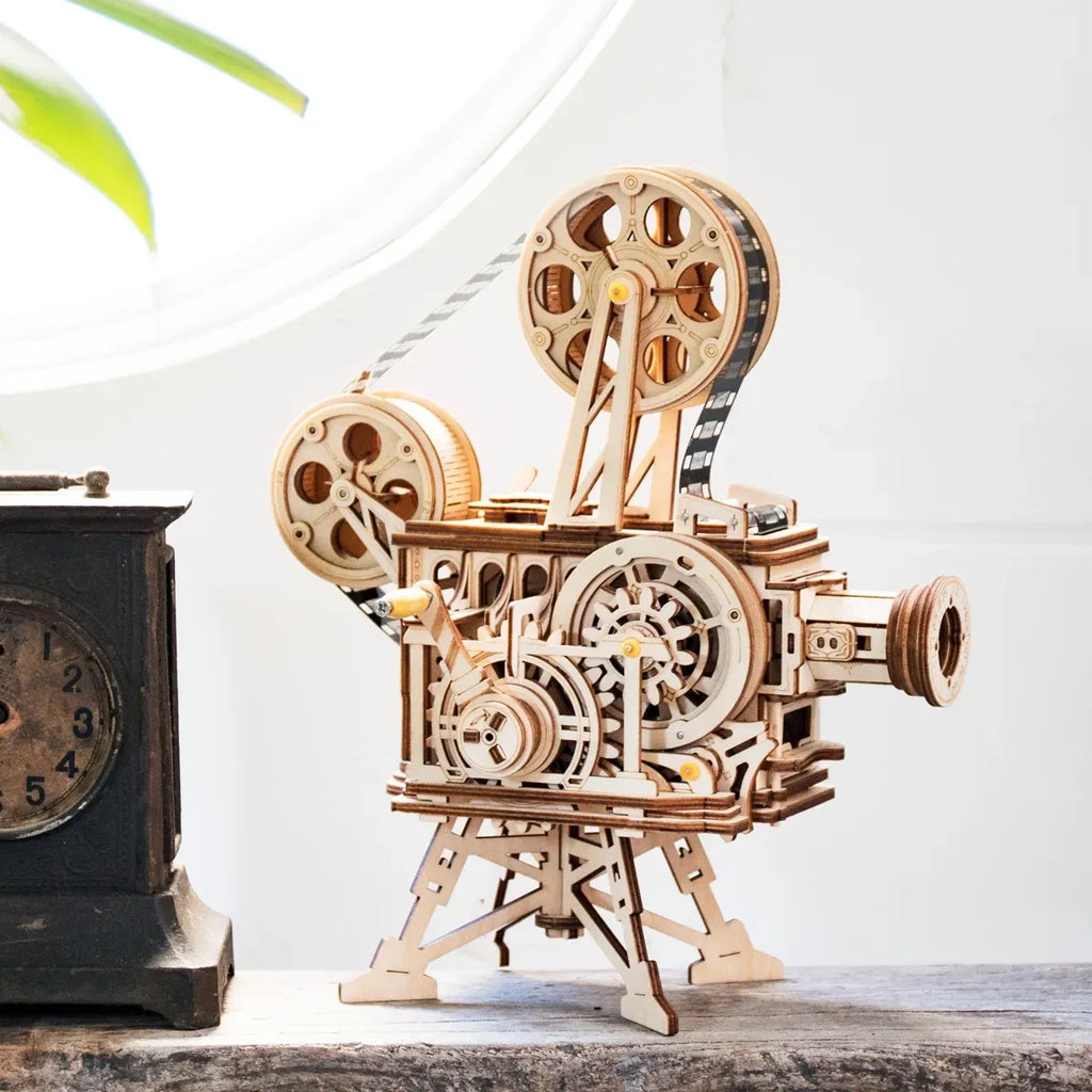 Vitascope Movie Projector Mechanical 3D Wooden Puzzle