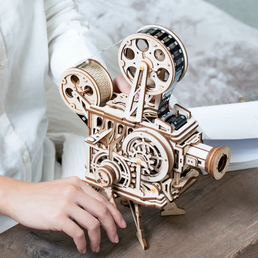 Vitascope Movie Projector Mechanical 3D Wooden Puzzle