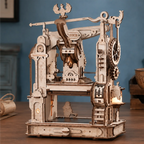 Classic Printing Press Mechanical 3D Wooden Puzzle