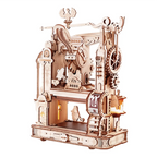 Classic Printing Press Mechanical 3D Wooden Puzzle