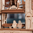 Classic Printing Press Mechanical 3D Wooden Puzzle