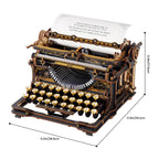 Mechanical Typewriter (Classic Version) 3D Wooden Puzzle