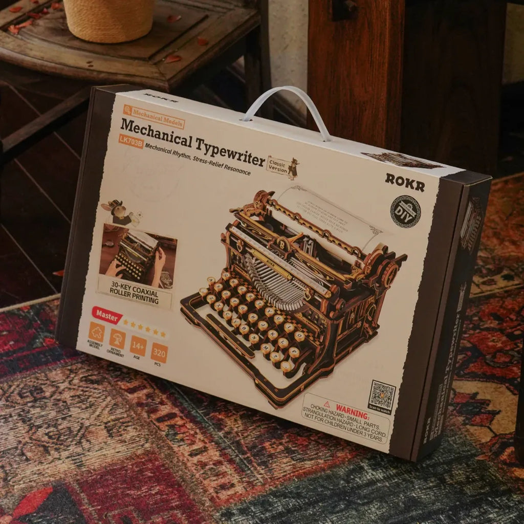 Mechanical Typewriter (Classic Version) 3D Wooden Puzzle