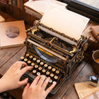 Mechanical Typewriter (Classic Version) 3D Wooden Puzzle