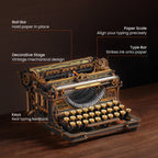 Mechanical Typewriter (Classic Version) 3D Wooden Puzzle