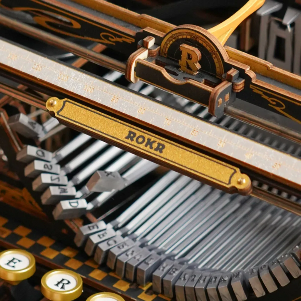 Mechanical Typewriter (Classic Version) 3D Wooden Puzzle
