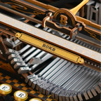 Mechanical Typewriter (Classic Version) 3D Wooden Puzzle