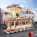 Classic City Tram Mechanical 3D Wooden Puzzle