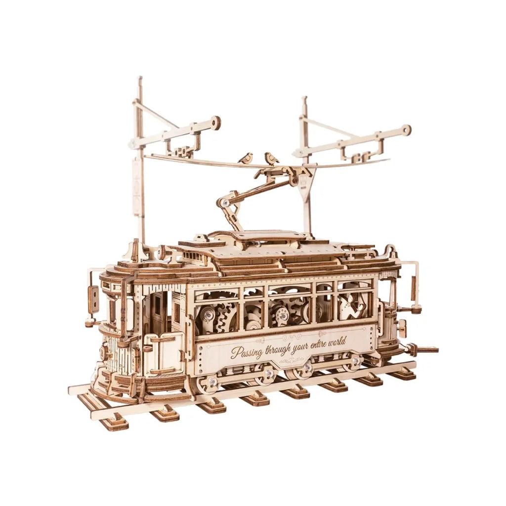 Classic City Tram Mechanical 3D Wooden Puzzle