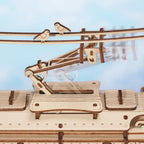 Classic City Tram Mechanical 3D Wooden Puzzle
