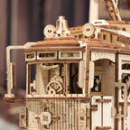 Classic City Tram Mechanical 3D Wooden Puzzle