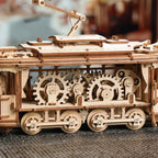 Classic City Tram Mechanical 3D Wooden Puzzle