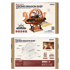 Viking Dragon Ship Mechanical 3D Wooden Puzzle