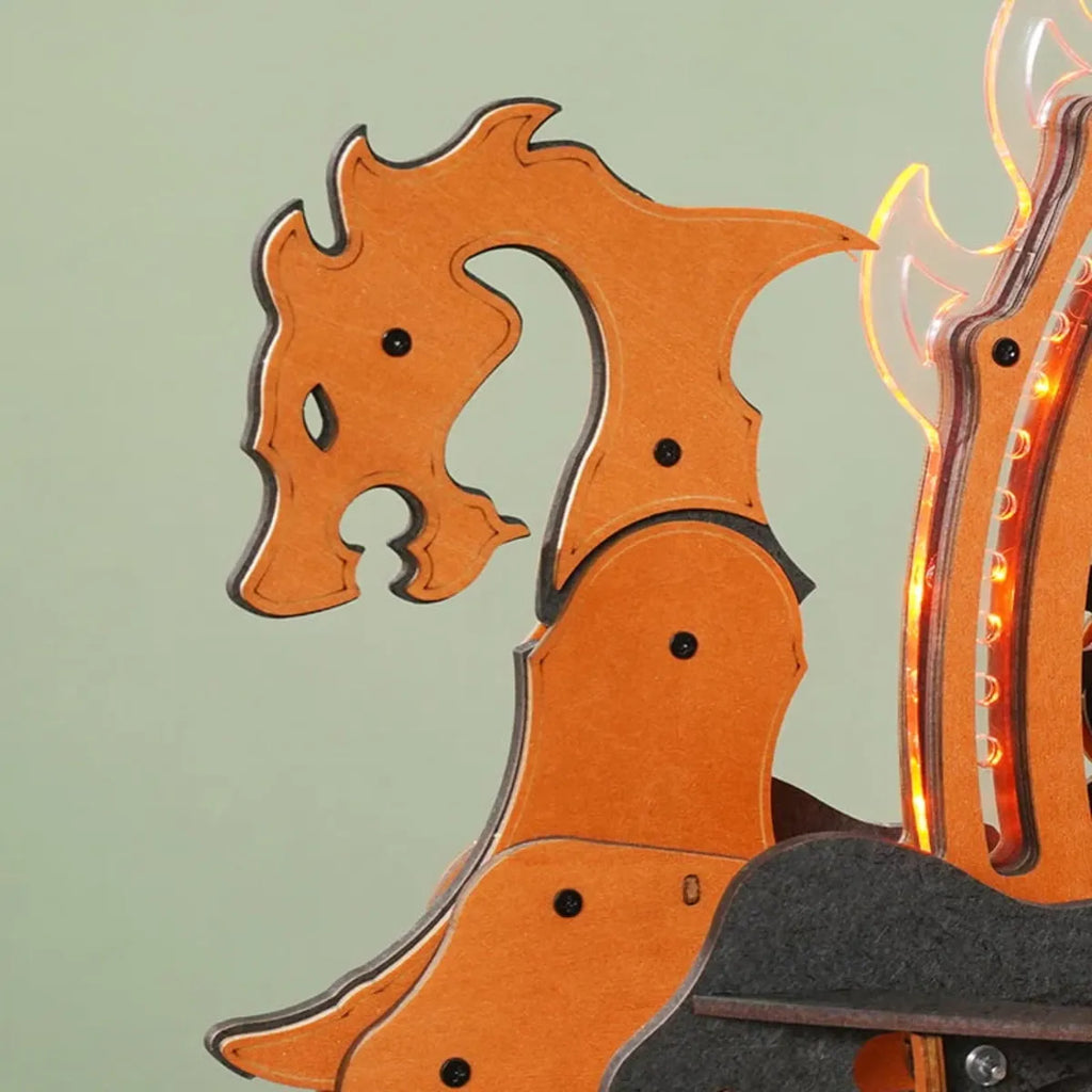 Viking Dragon Ship Mechanical 3D Wooden Puzzle